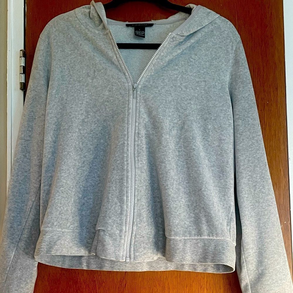 Carole Little Maternity Zip Up Hoodie - Grey - Size L